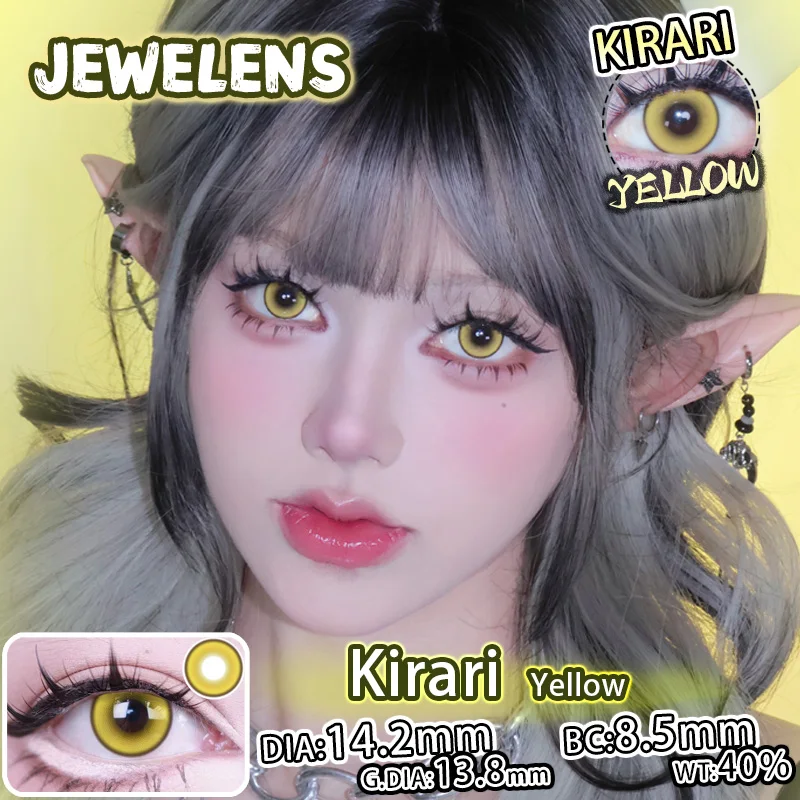 JeweLens Cosplay Myopie Farbkontaktlinsen Anime Schüler 6 Monate 1 Paar Halloween Niedlich 14,2 mm Softlens – Detail 3