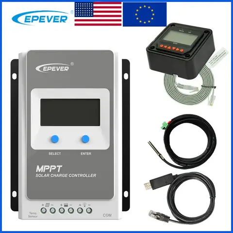 EPEVER MPPT Tracer 40A 30A 20A 10A Solar Charger Controller 12V24V Auto High Efficiency Regulador Solar 4210AN 3210AN 2210AN