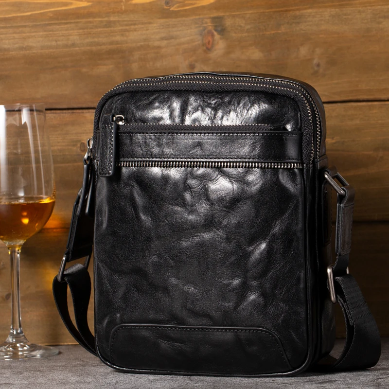 

Мужская сумка через плечо из натуральной кожи, деловые маленькие сумки на плечо для мужчин, модные сумки-мессенджеры Bolsa Masculina с клапаном 진 изменений정품방 сумка