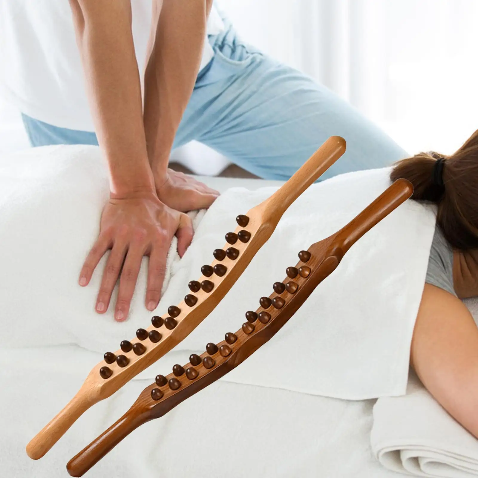 Massage Gua Sha Tools with Acupressure Points Posters Chart Massager Tool