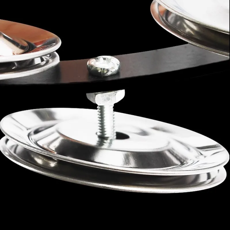 الفولاذ المقاوم للصدأ مرحبا قبعة ركوب الصنج المهنية واضح لحن دائم ذات الطابقين مرحبا قبعة الصنج آلة موسيقية ملحق #6