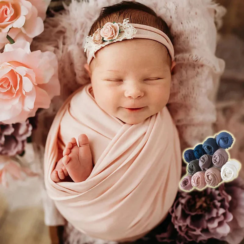 

1 шт., профессиональный реквизит для фотосъемки новорожденных, эластичное пеленальное одеяло для детской фотосессии, аксессуары для молока для маленьких мальчиков и девочек