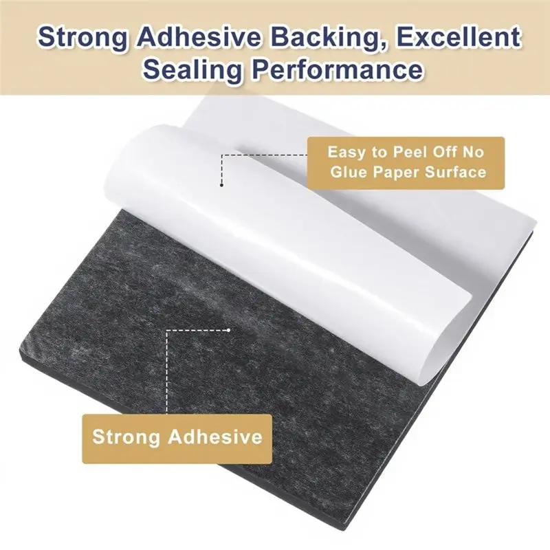PHFU-Sticky Closed Cell Self Adhesive Foam Sheets 8 PCS, 1/2