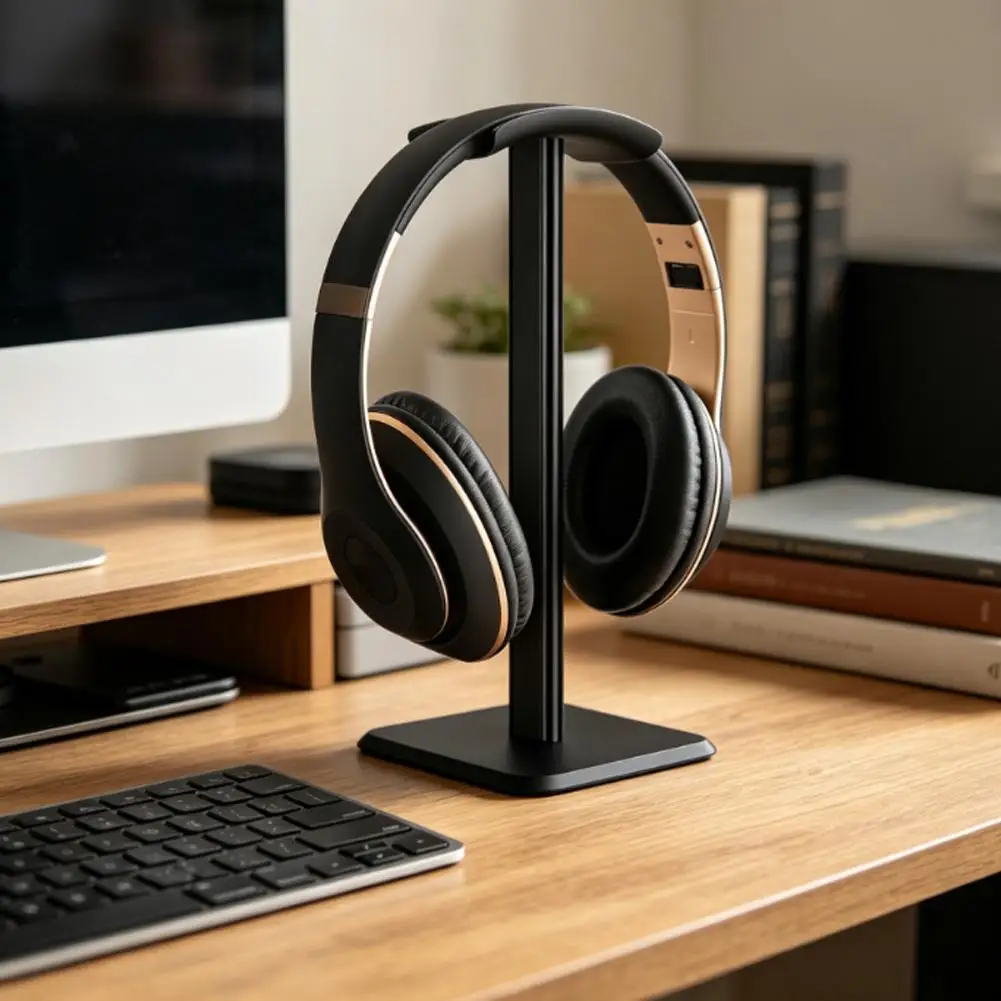 Universal Modern Desktop Headphone Stand Desktop Headset Holder Anti Slip Display Rack For Gaming Headphones Earphones - view 2