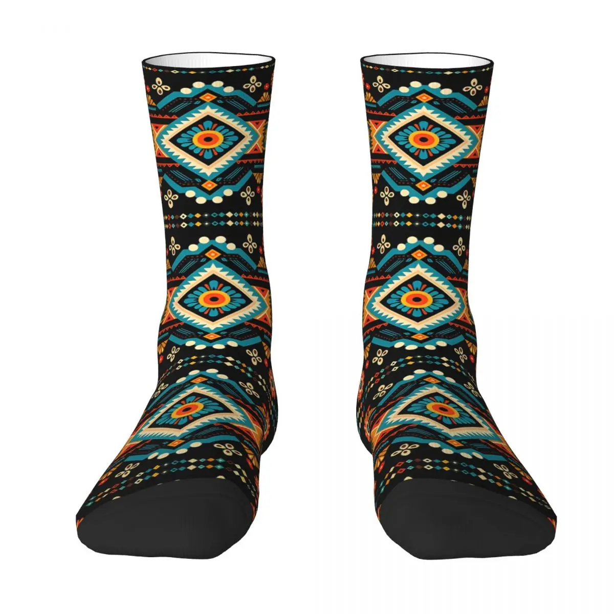 Indian Mayan Aztec Men Socks Cycling Novelty Spring Summer Autumn Winter Stockings