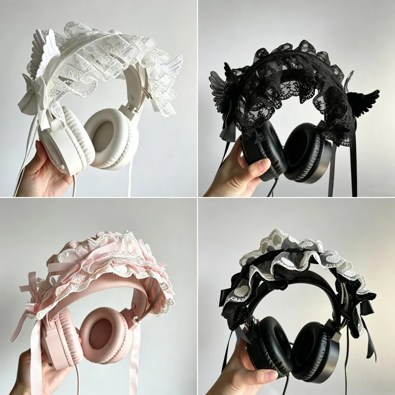 Sweet Cute Lolita Headband Soft Lolita Accessories For Girl Gifts Funny Lace Bow Elegant Versatile Fashion Headband Decorated