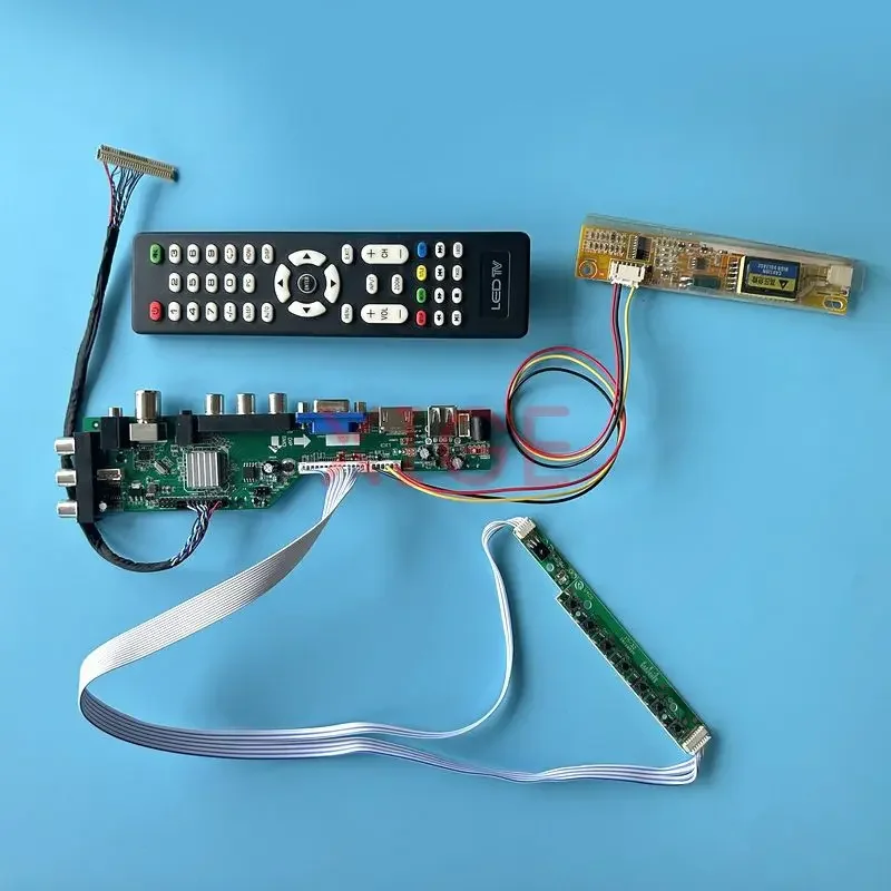 

For LTN140W1 B140EW01 CLAA140WA01A LCD Driver Board DVB Digital 1CCFL LCD Monitor 30Pin LVDS IR+AV+USB+HDMI+VGA Kit DIY 1280*768