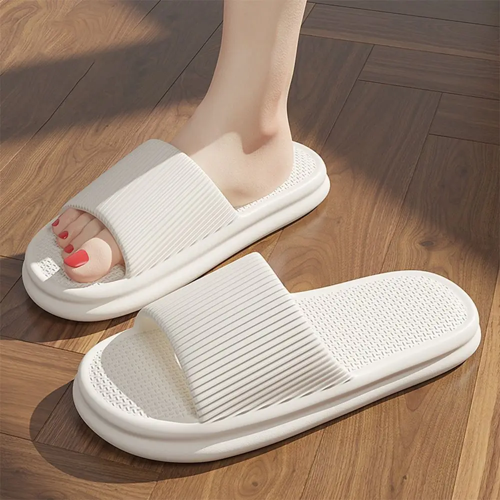 

Durable EVA Women's Slippers Soft Non-slip Men's Home Slides Summer Wear Bathroom Use Beach Shoes Unisex