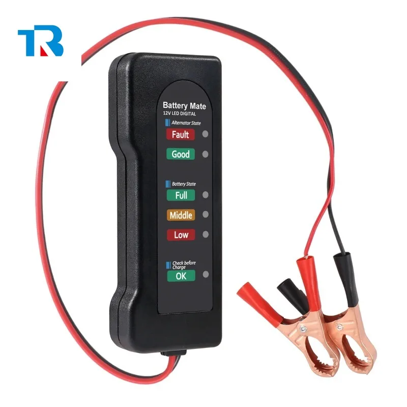 

Тестер автомобильного аккумулятора 12 В, анализатор системы зарядки аккумулятора и проверка генератора переменного тока, автомобильный тестер генератора, проверка аккумулятора