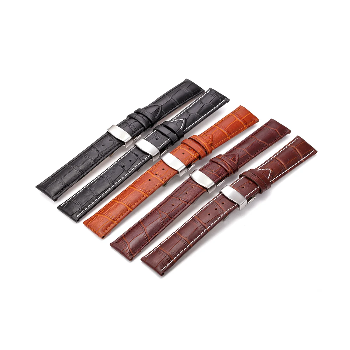 

Watch Strap 22Mm Brown Classic Business Casual Design Premium Cowhide Skin Friendly Replacement Band for Traditional
