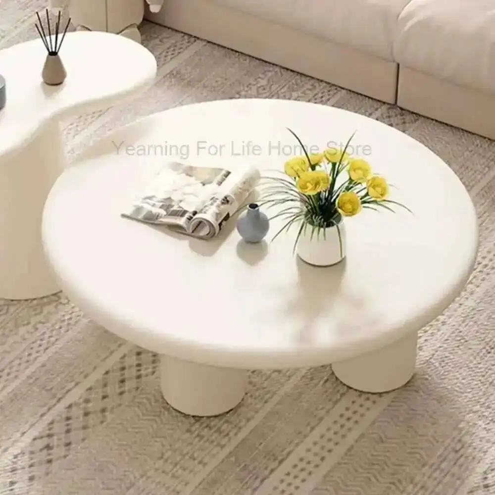 

Эстетичный уникальный журнальный столик из дерева, современный белый приставной столик для гостиной, уникальный столик в стиле середины века для спальни, мебель Mesa