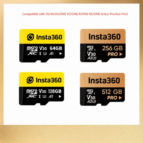 Suitable for Insta360 X5/X4/X3/ONE X2/ONE R/ONE RS/ONE X/Ace Pro/Ace Pro2 camera memory card SD card 64G 128G 256G 512G