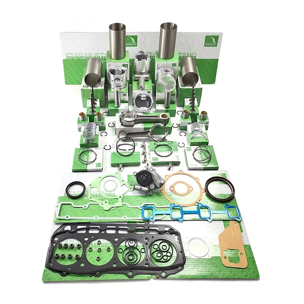 

4D94E Cylinder Liner Piston 129931-22100 Ring Valve Gasket Bearing Bush For Yanmar Engine Overhaul Parts Kit