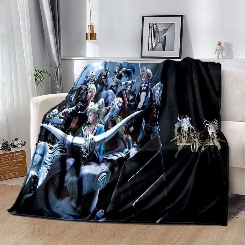 2026 Fashion Final Fantasy Series Game Soft Plush Blanket,Flannel Blanket Throw Blanket For Living Room Bedroom Bed Sofa Picnic