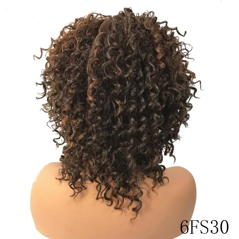 Perucas frontais de onda profunda de cabelo frontal de renda brasileira onda de água hd perucas sintéticas de renda para mulheres kinky encaracolado