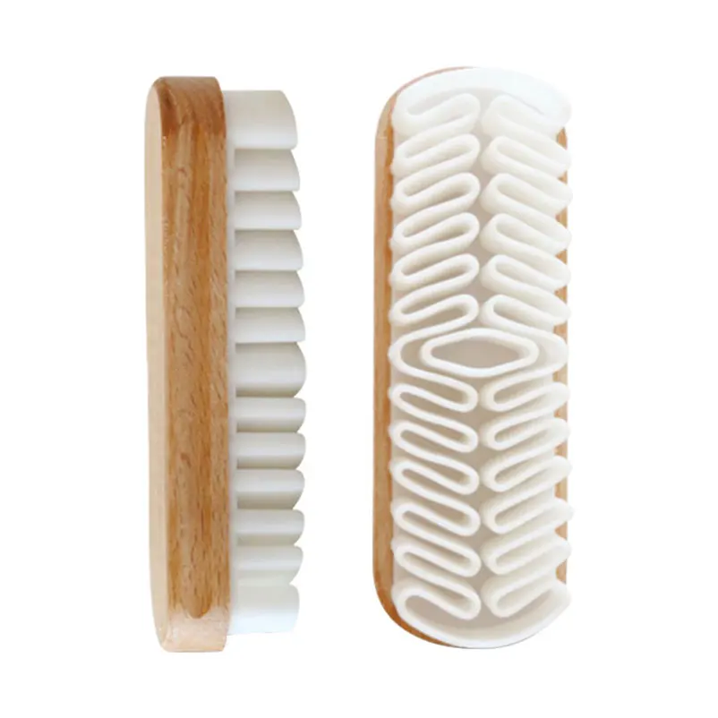 Brosse en cuir pour daim, bottes, sacs, épurateur, nettoyant, pansement en caoutchouc blanc, brosse à chaussures, ménage, accessoires de la