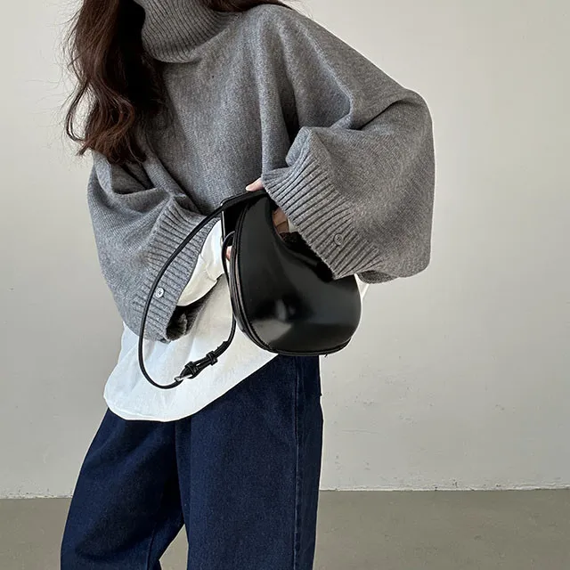 เสื้อสเวตเตอร์คอสูงสไตล์เกาหลีสำหรับผู้หญิง ฤดูใบไม้ร่วง ฤดูหนาว แฟชั่นใหม่ เรียบง่าย สบายๆ ช่วยให้ดูผอมเพรียว อุ่นสบาย เหมาะสำหรับใส่ไปทำงาน