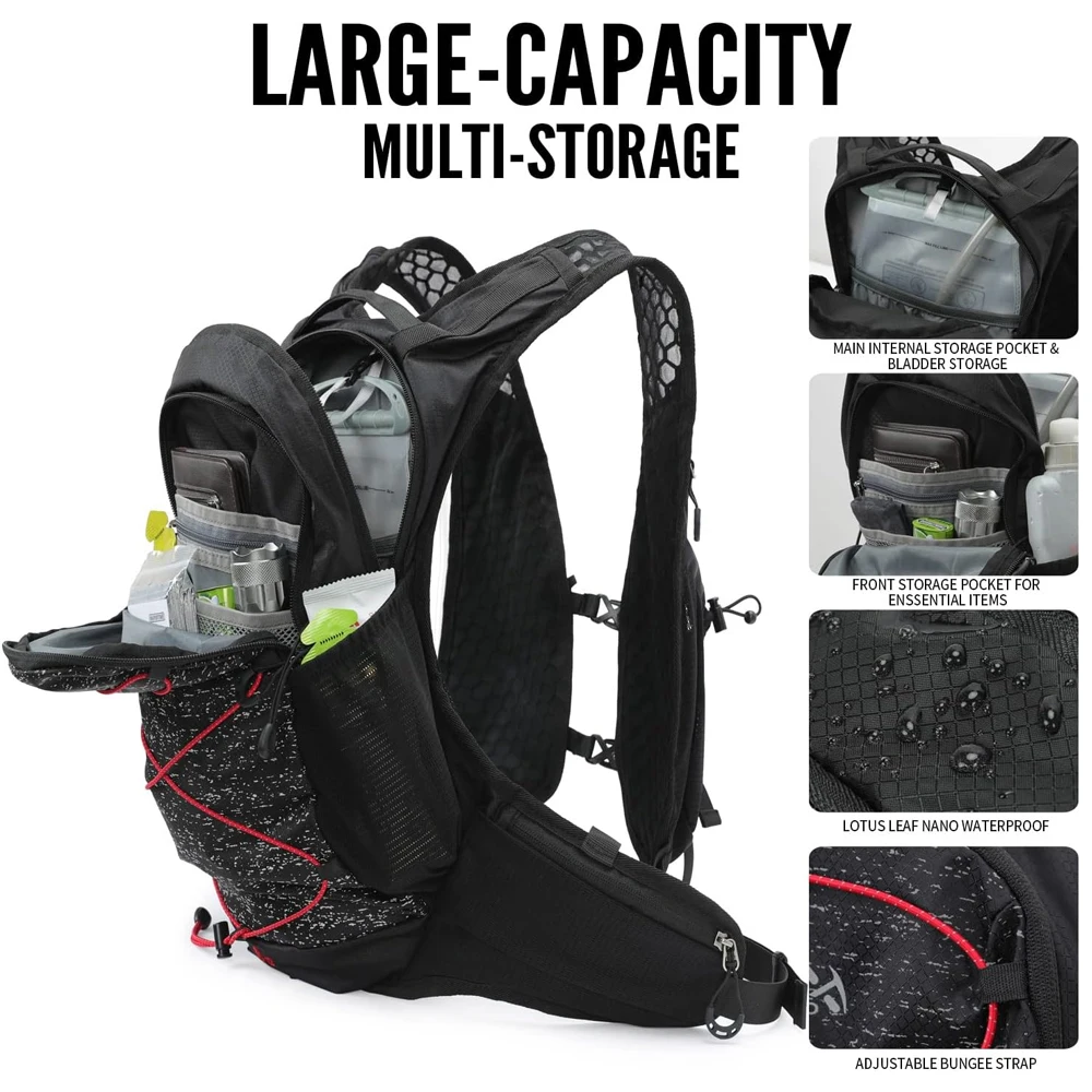 1PCS Running Hydration Vest for Men Women Water Backpack for Running Hydration Pack for Trail Running Marathon Race Hiking
