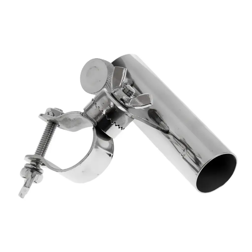 Fishing Rod Holder Chair Mount Rack Stainless Steel Anti-corrosion Rod Bracket Support for Bench and Boat Fishing