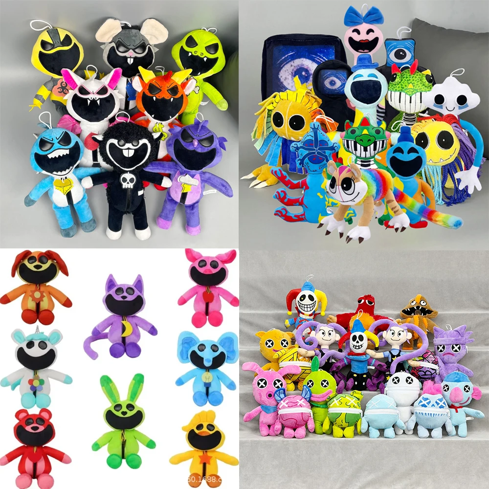 Peluche Kawaii Poppy Playtime, série 40 cm, personnage de dessin animé mignon, créatif, doux pour la peau et en peluche, cadeau