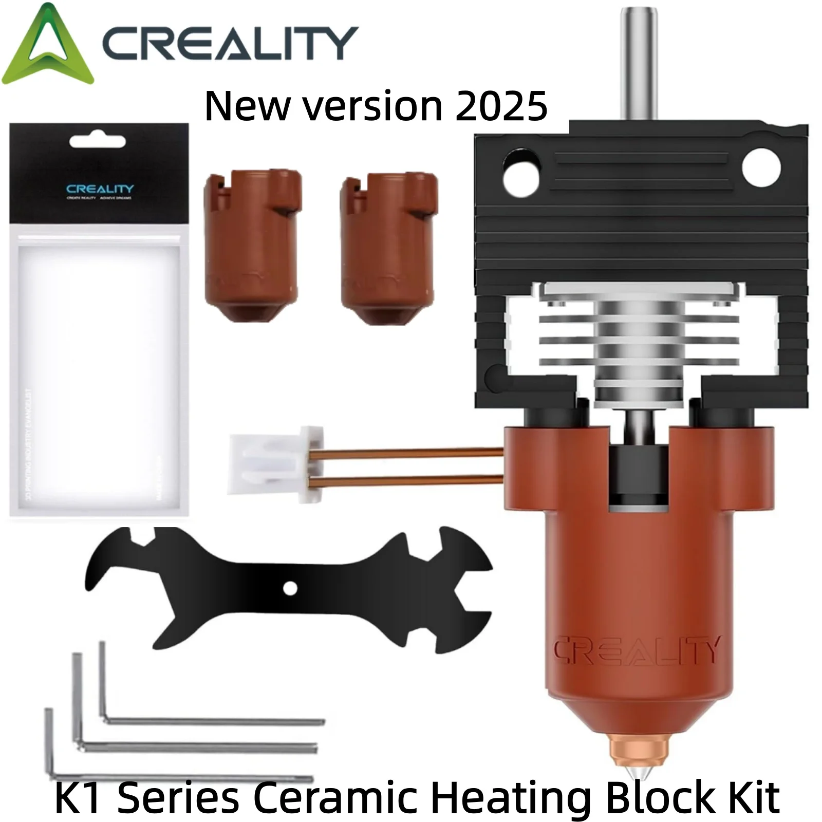 Creality K1 Serie Hotend Kits für K1/K1 Max/K1C Upgrade Keramik Heizblock Hotend Kit Einhorn Quick Swap Düsen Kit