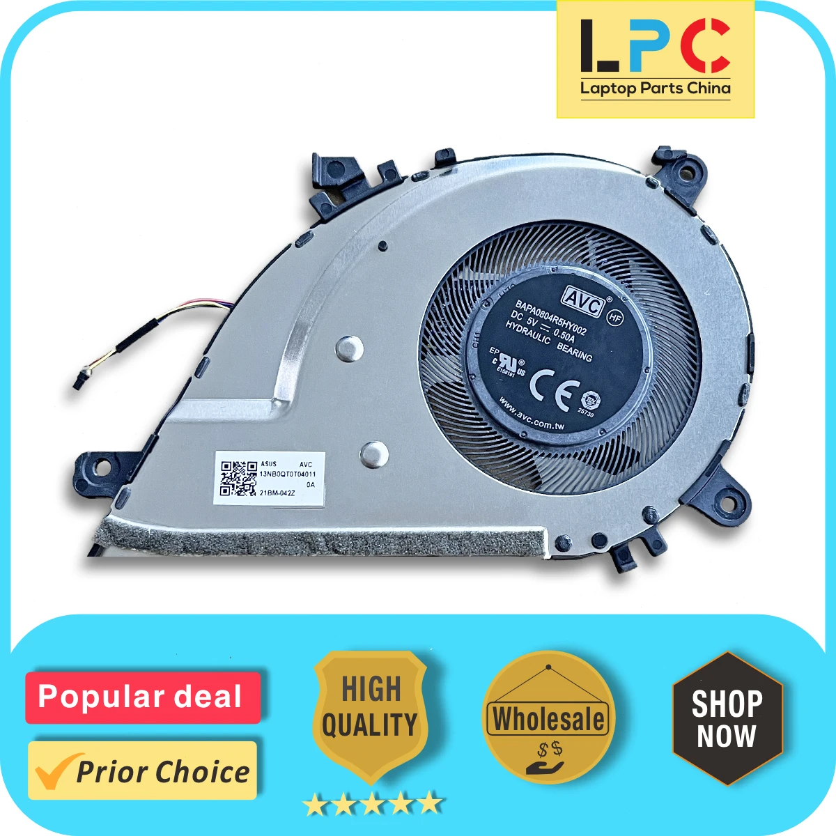 

Для ASUS ZenBook Flip UX363J UX363EA UX363JA Вентилятор охлаждения процессора Новый оригинальный кулер для ноутбука Радиатор 13NB0QT0T04011