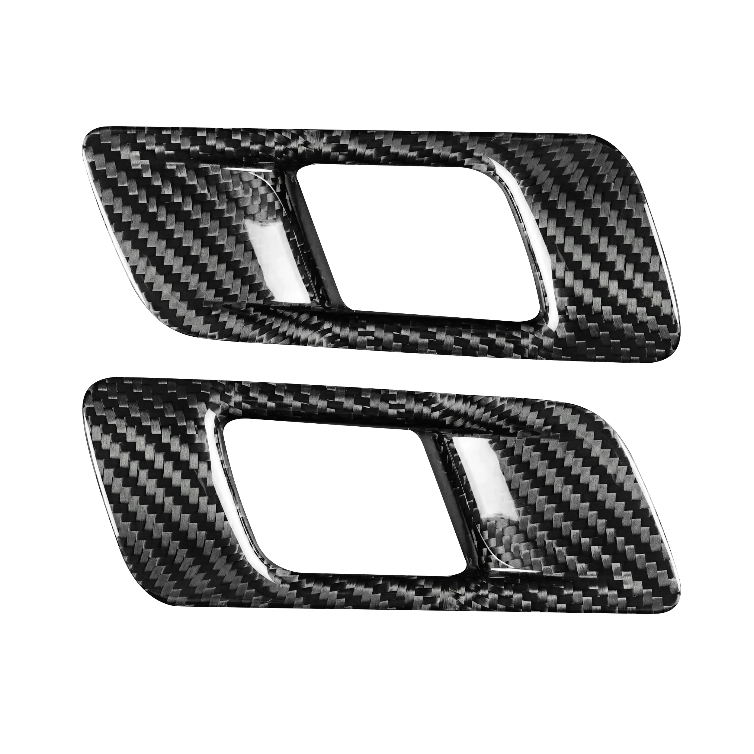 

Shasha Carbon Fiber Car Inner Door Handle Cover Car Interior Trim For Ford Mustang 2015-2023 Accessory