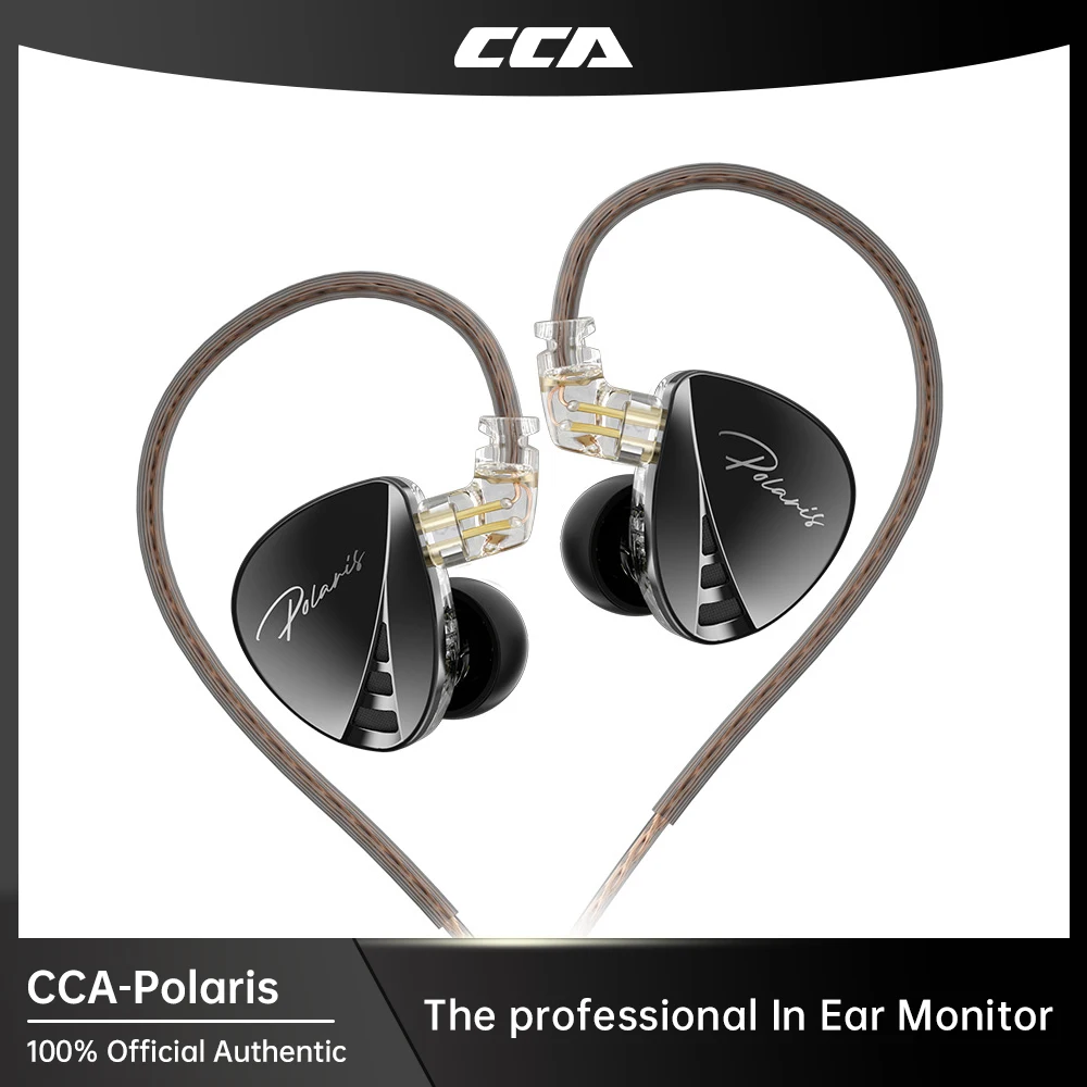 

Наушники-вкладыши CCA Polaris с Hi-Fi качеством звука, кабельные, для мониторинга в реальном времени, с функцией обратной связи.