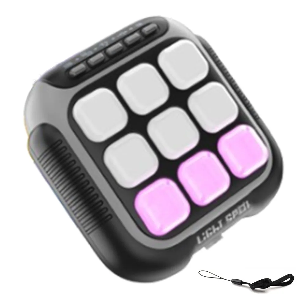 Electronic TIC-TAC-TOE Game Memory Training 6-in-1 Montessori Puzzle Table Game Portable Mini Noughts and Crosses Game