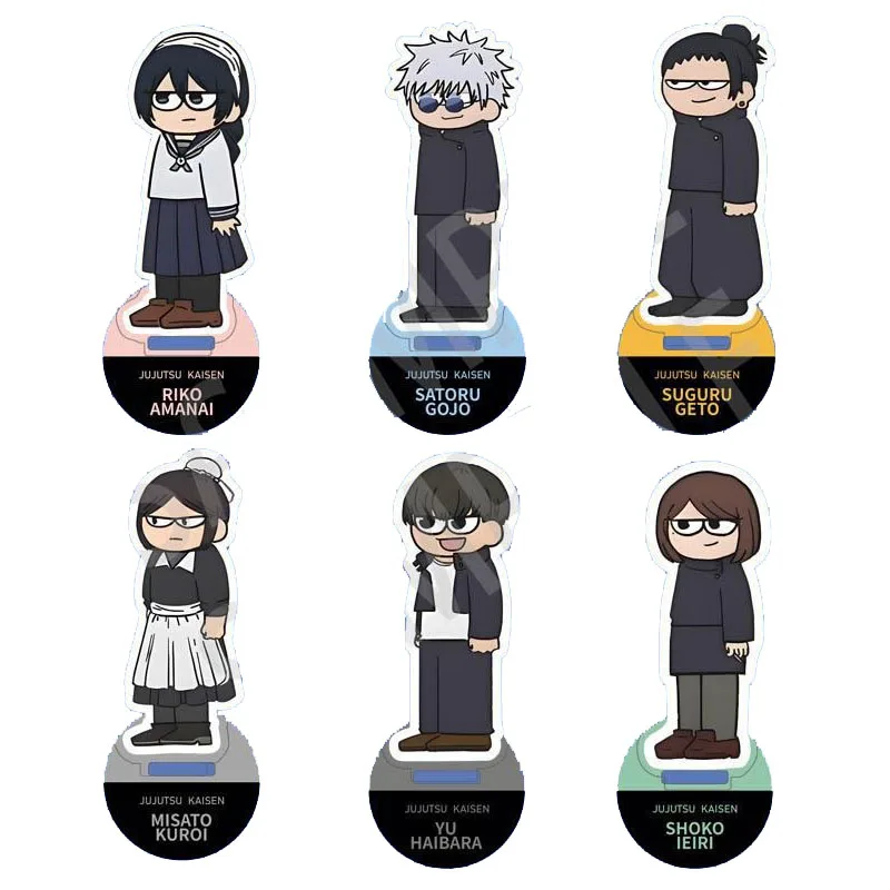 

Game Jujutsu Kaisen Satoru Gojo Geto Suguru Nanami Kento Cosplay Standing Sign Q Version Desktop Ornament Ambitus