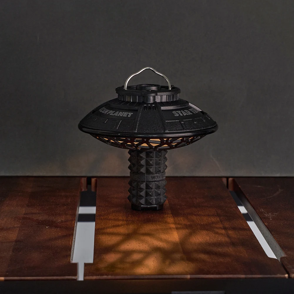 UFO Lampshade Creative Camping Light Cover Retro Atmosphere Lampshade Outdoor Lantern Shade for Goal Zero Light