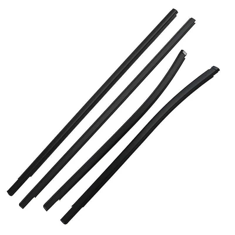 4Pcs/Set Car Door Window Glass Waterproof Weather Strips Fit For Mitsubishi L200 Triton 2005 2006 2007 2008 2009 2020 2021-2015