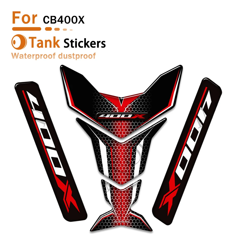 

For CB 400 X 400X CB400X Motorcycle 3D Tank Pad Stickers Decal Side Gas Knee Grip Protector Fairing Fender Emblem