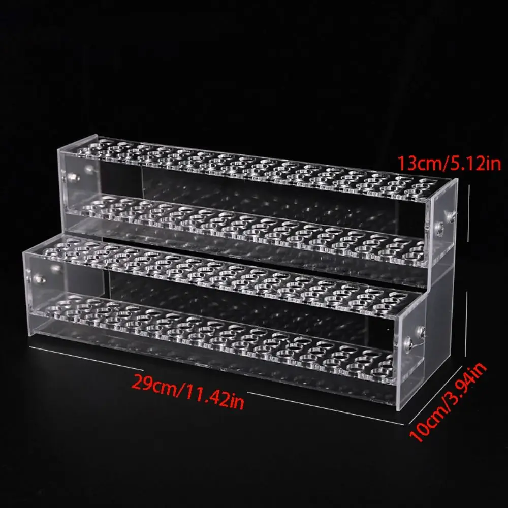 1/2/3/4 Layer Mark Pen Holder Transparent Ladder Type Stationery Display Shelf Large Capacity Creative Pencil Organizer