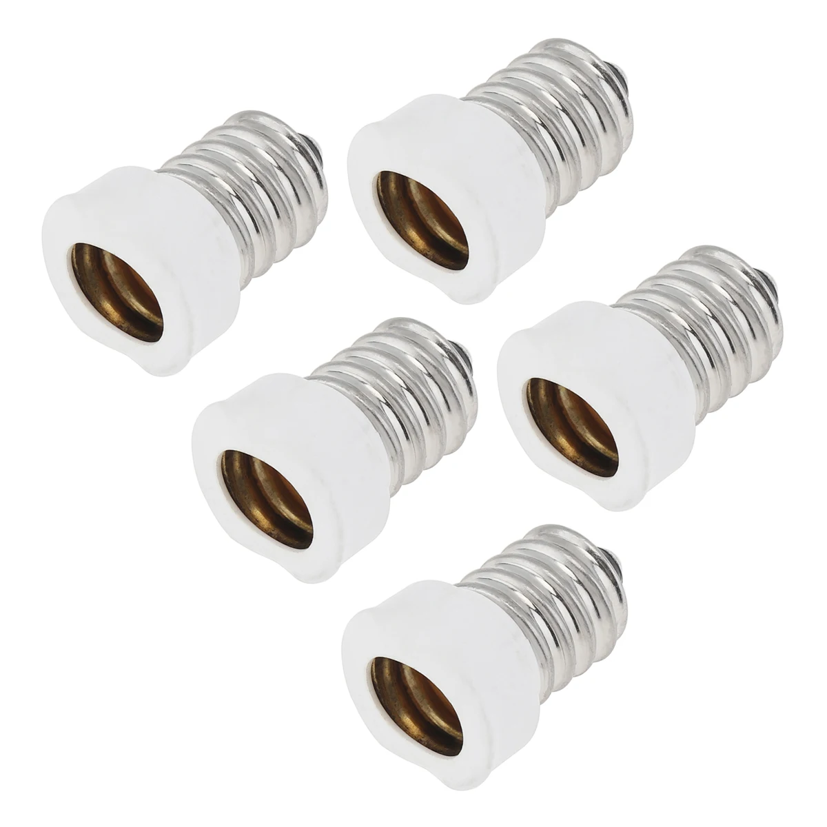 5pcs E14 to E12 / E12 to E14 Socket Adapter Lamp Converter Adapter European Base LED Light Holder Changer