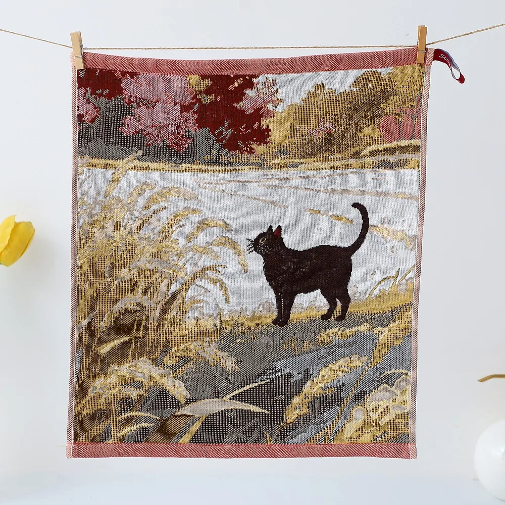 34x40cm Large Hand Towel 4 Layer Cotton Gauze Decorative Kitchen Towel Quick Dry Pure Cotton Dish Cloth Home Restaurant