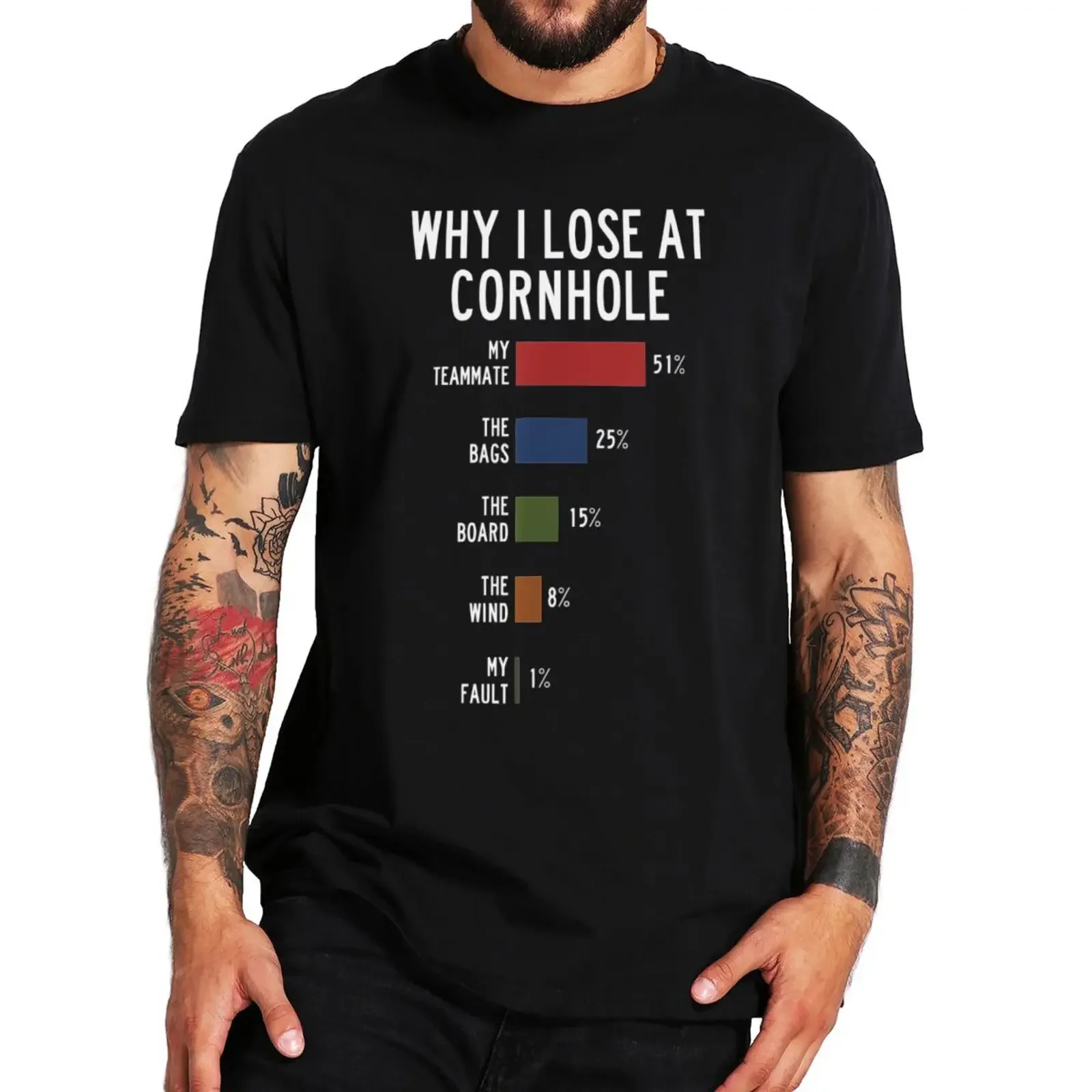 Why I Lose At Cornhole T Shirt  Y2k Harajuku Breathable cotton Unisex T-shirt Retro Sports Cornholes Lovers Short Sleeve Cotton