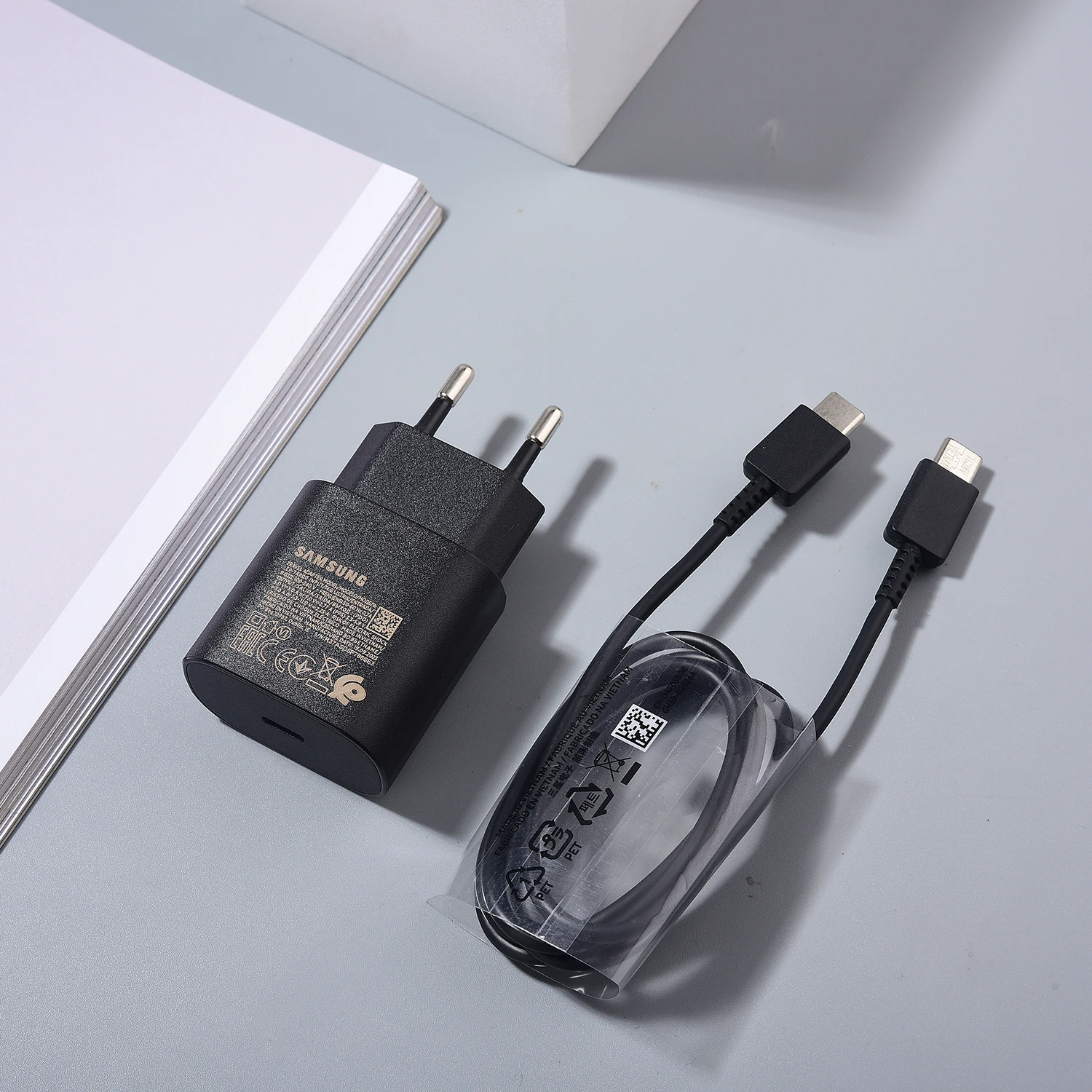 Samsung EU US UK EP-TA800 25W Max PD Fast Charger Adapter for Galaxy Note 10 20 S22 S21 Ultra Plus S25FE Flip Fold 7 6 1M Cable