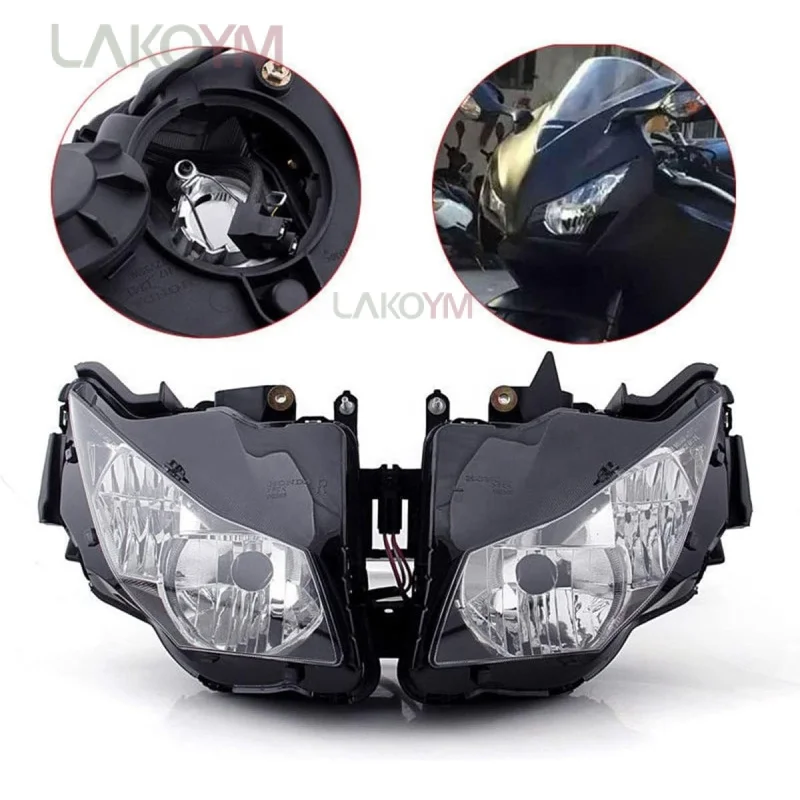 Motorcycle Headlight Headlamp Assembly Compatible for Honda CBR1000RR  12-16 cbr 1000 rr After-Market Front Head Light Housing