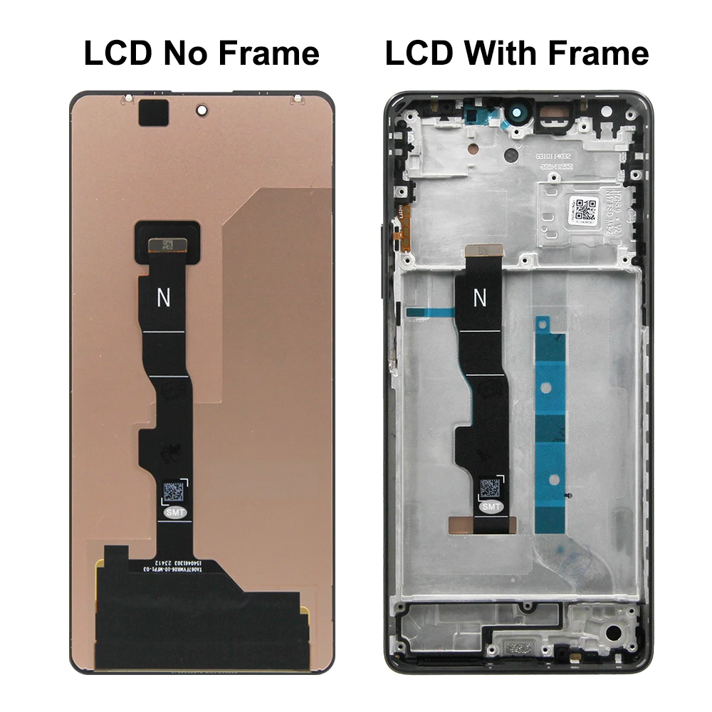 Screen Assembly for Xiaomi Redmi Note 13 2312DRAABG Lcd Display Touch Screen for Redmi Note 13 5G Screen with Frame Replacement