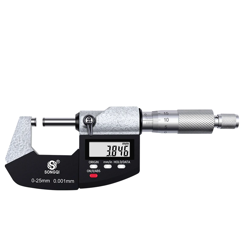 0.02mm Accuracy Digital Outside Micrometer 0-25/25-50/50-75/75-100mm