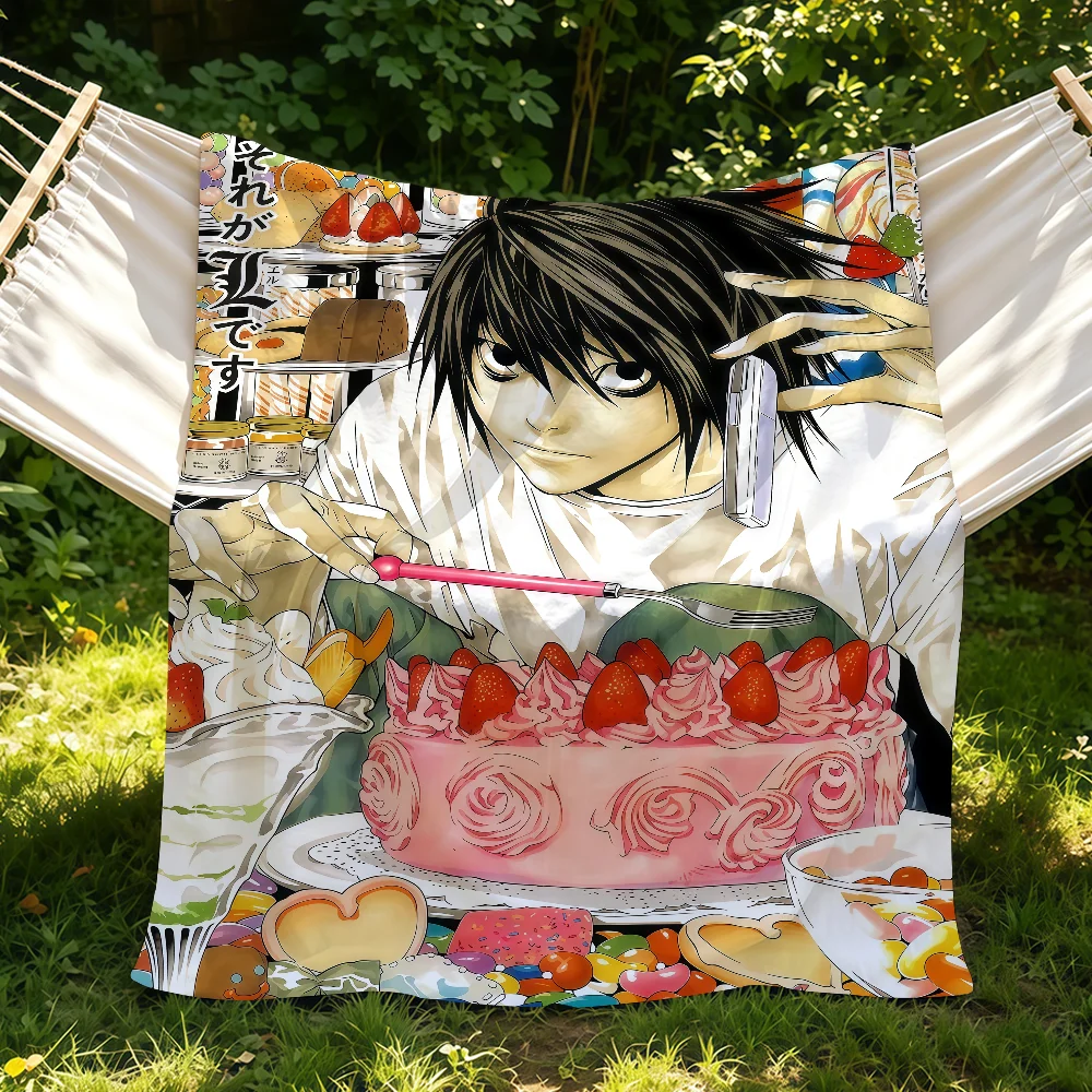 ANIME D-Death N-Note Blanket Suitable For Sofas Beds Offices Cars Outdoor Travel An Ideal Gift For Friends Family