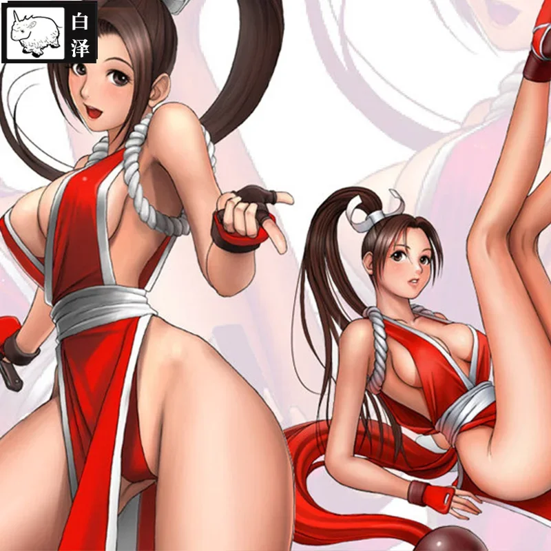 The King Of Fighters Red Dress Mai Shiranui Cosplay Costumes Japanese Anime Sexy Costumes Halloween Party Clothes