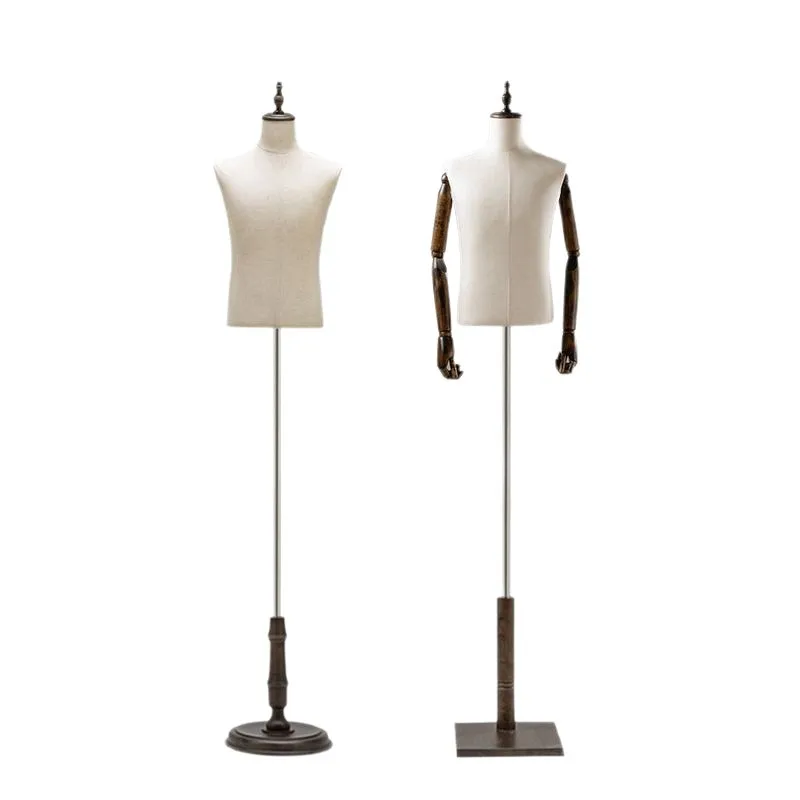 Clothing store full body model props men's table window suit display rack half body dummy model wholesale