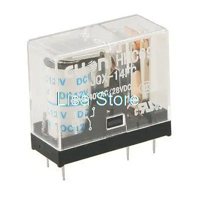 PCB Mount DC 5V 12V 24V Coil SPDT 5 Pins 1NO 1NC Power Relay HHC69A JQX-14FC-1Z G2R-1