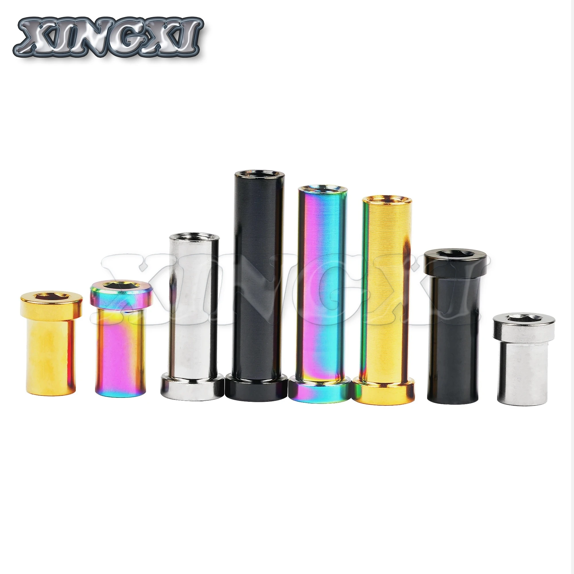 Xingxi Titanium Ti GR5 13mm 15mm 17mm 23mm 25mm 31.5mm 33mm 35mm Recessed Bicycle Brake Bolts Clamp Nut for MTB/Road Bike
