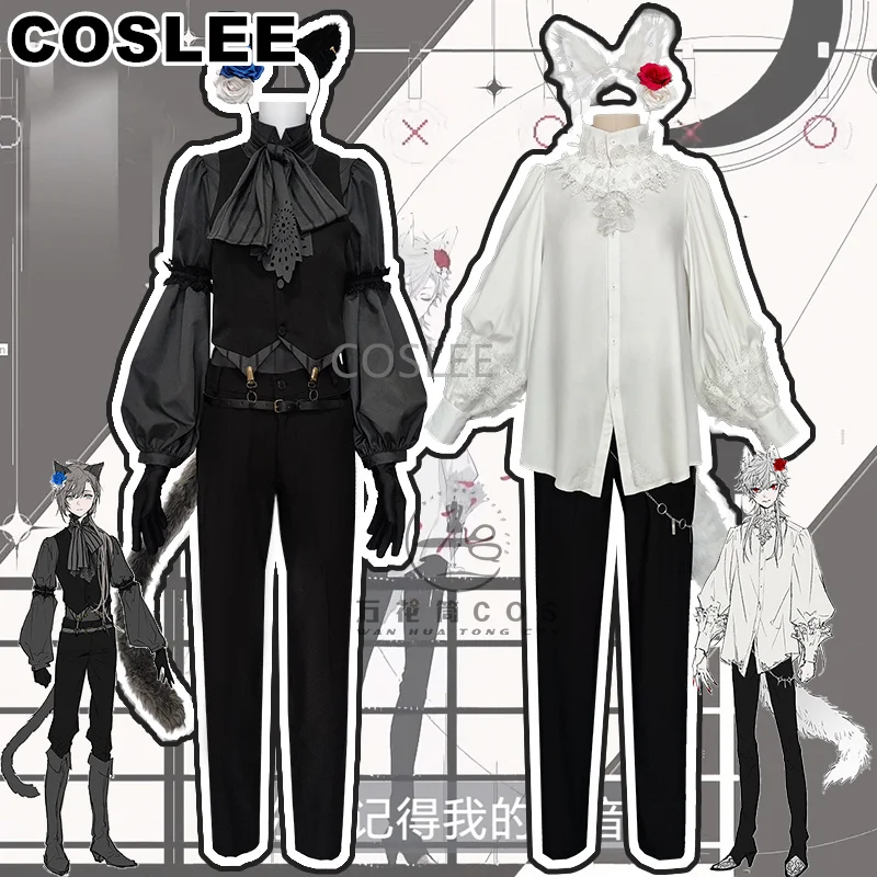 

COSLEE Vtuber Nijisanji Kuzuha Kanae Cosplay Costume Knkn Kanakana Daily Uniform Shirt Pants Tail Role Play Halloween Party