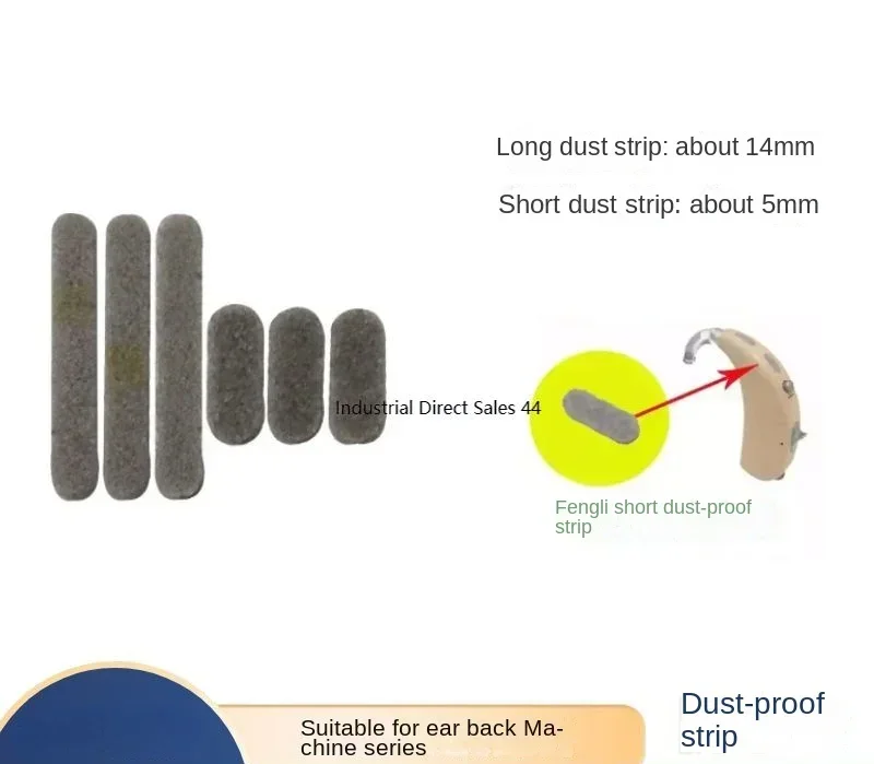 

The original dust-proof strip sponge of the behind-the-ear hearing aid is gray dust-proof and moisture-proof mesh.