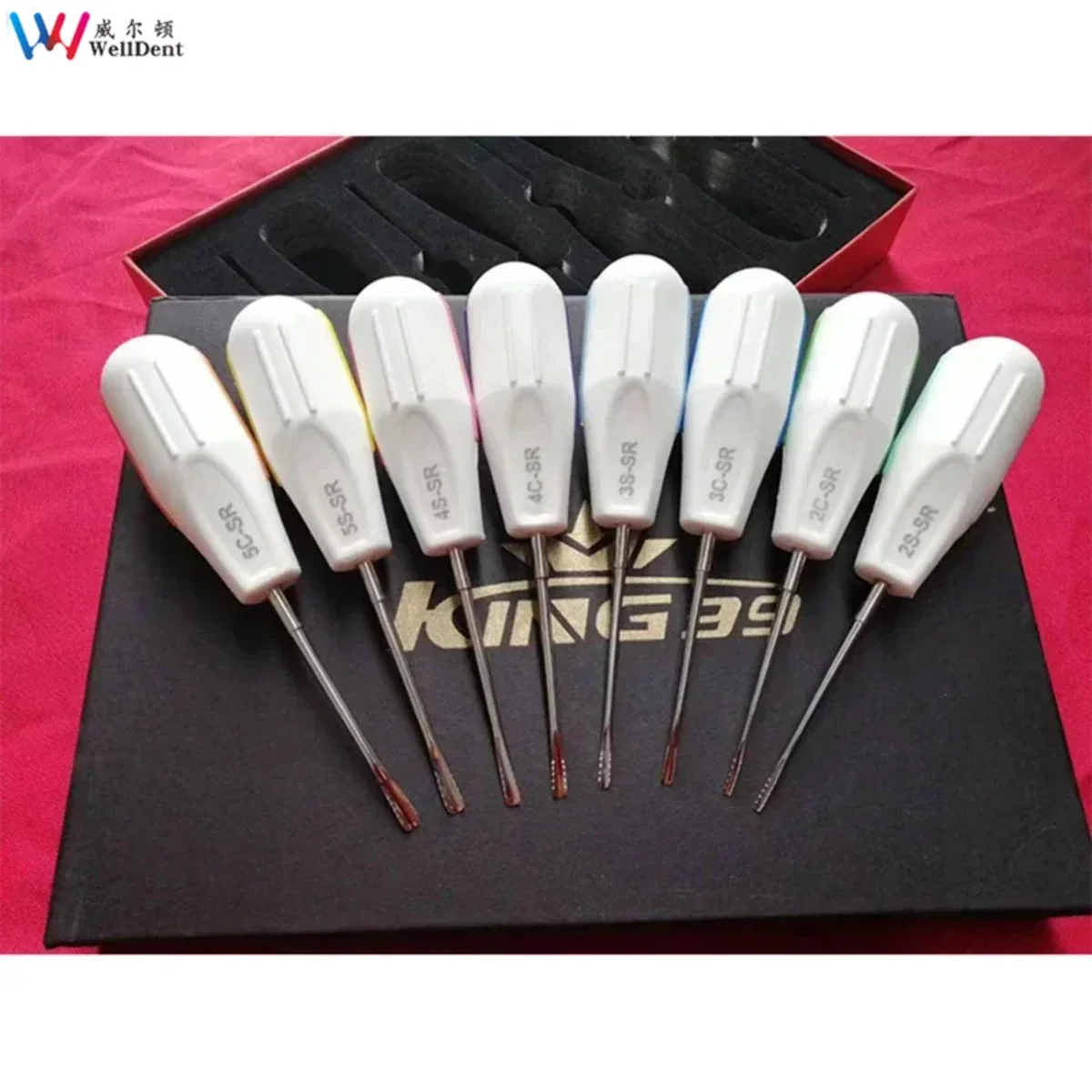High Quality Set/8 Pcs Lab Elevator Surgical Root Instruments Luxating Elevator Tooth Extraction Tools Set Best Tool