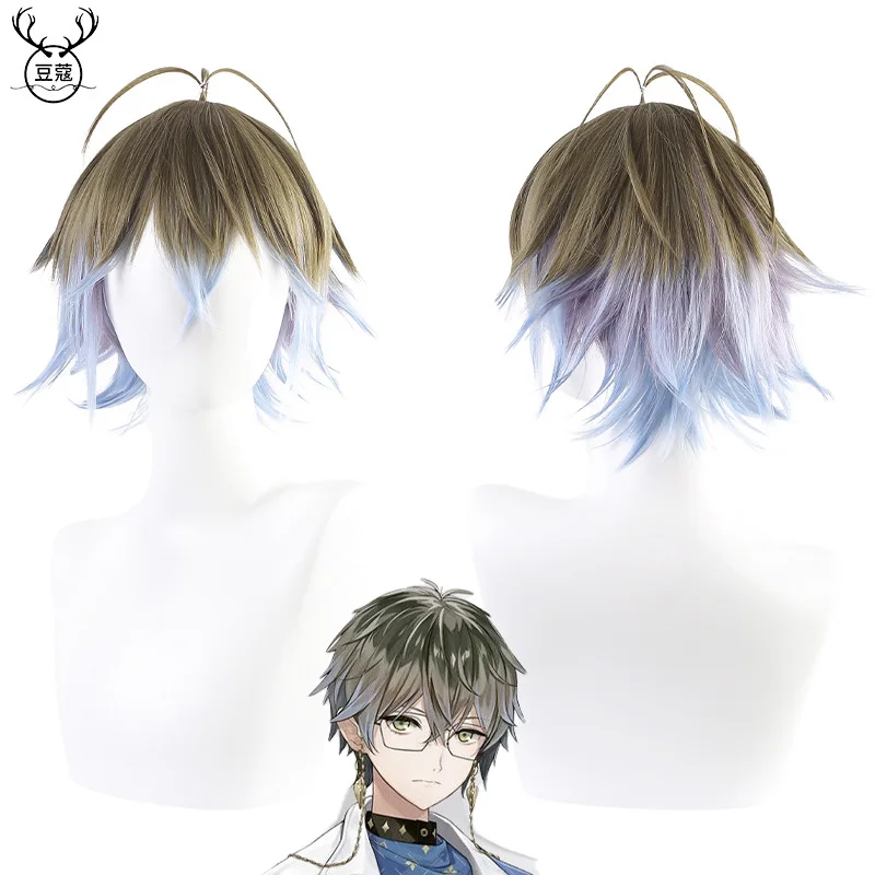

Виртуальный Идол Стример VTuber Rainbow Society Ike Eveland Косплей Парик